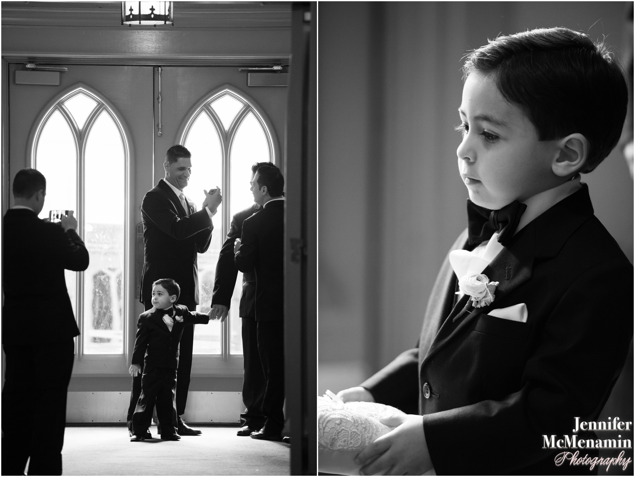 Catholic wedding ring bearer